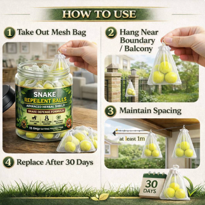 Snake Repellent Balls - Advanced Herbal Shield Protection🛡️
